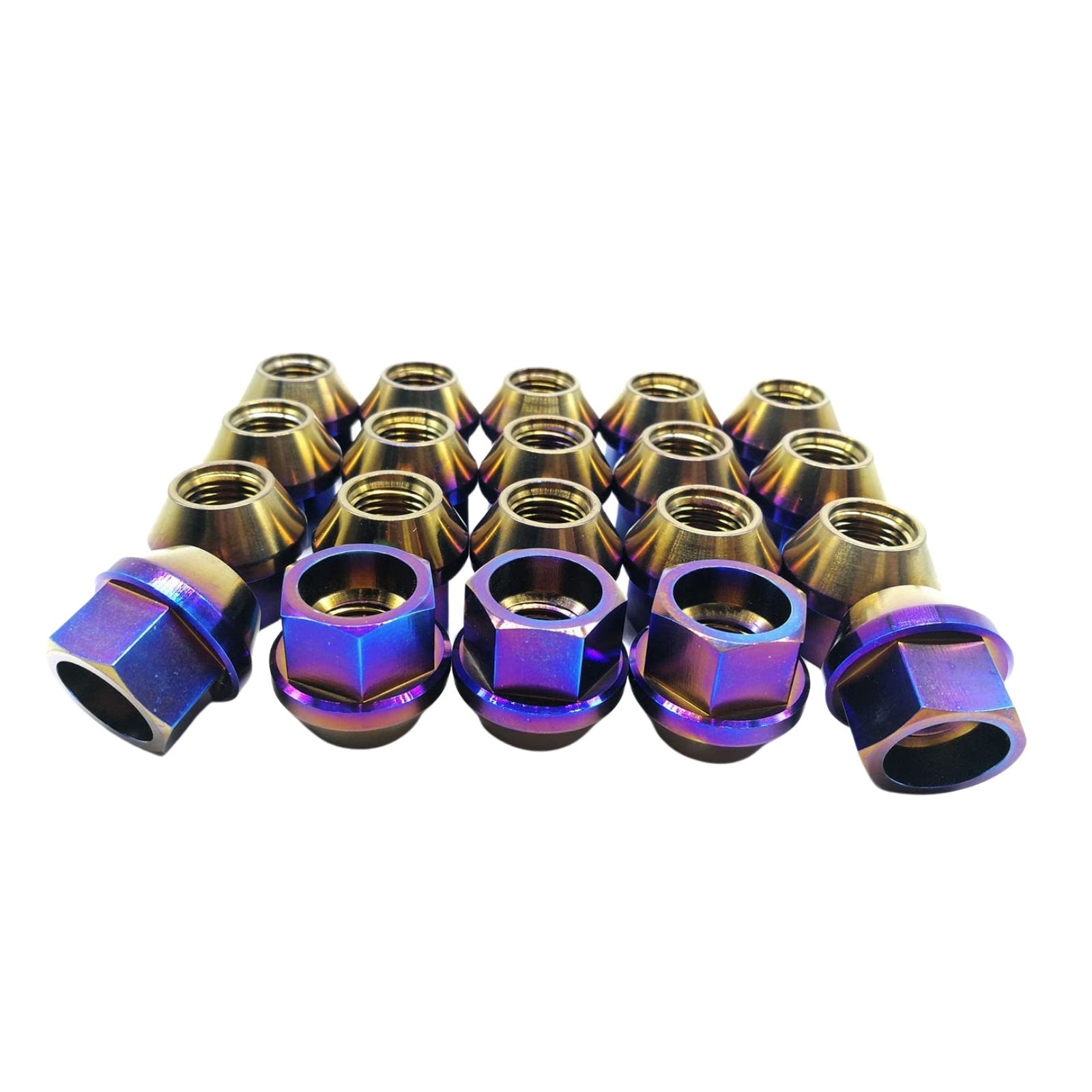 Titanium Wheel Open End Lug Nuts M14X1.25/1.5 20PCS