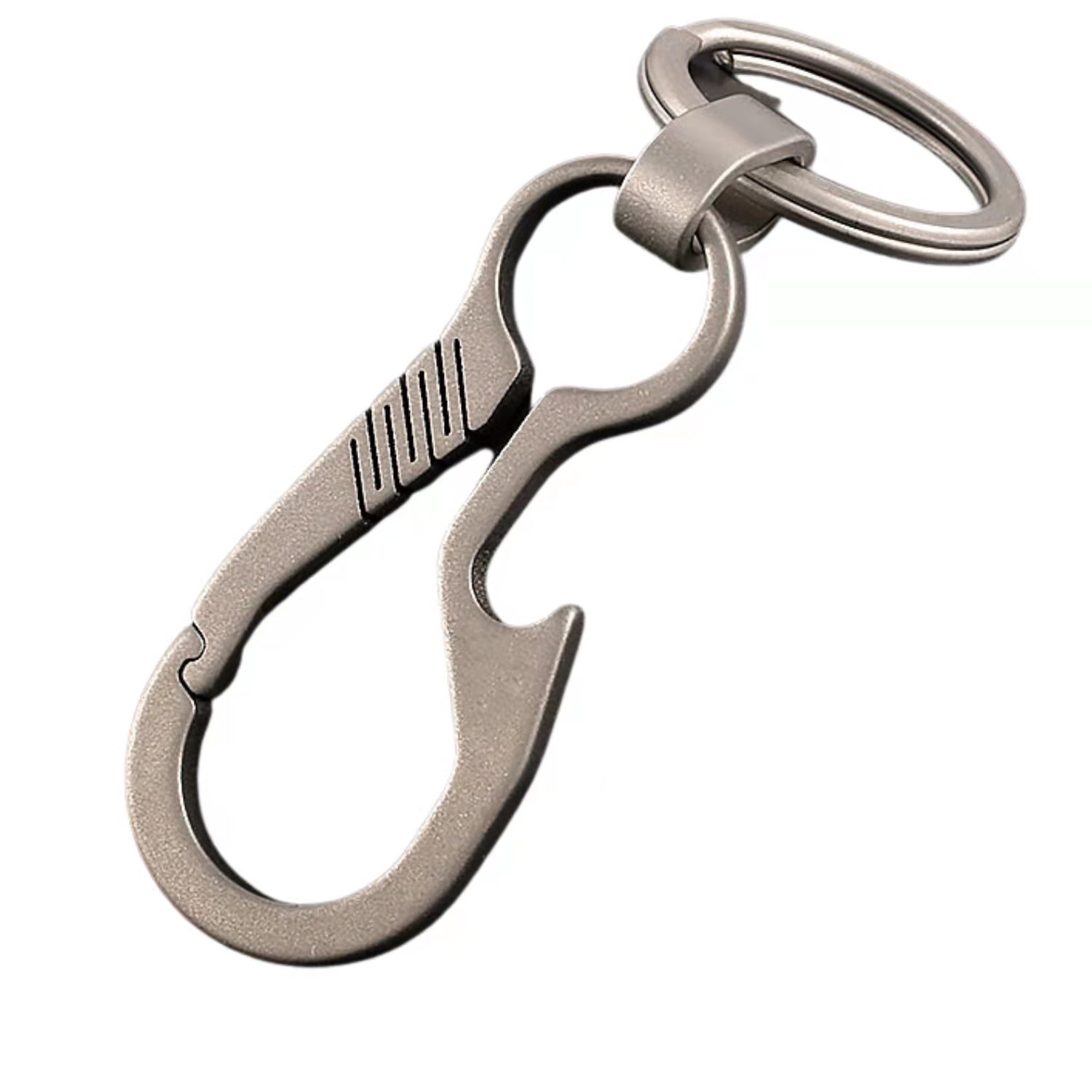 EDC Titanium Alloy Car Keychain Porable Carabiner Key Chain Hanging Buckle  Ring